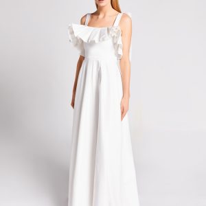 White maxi dress
