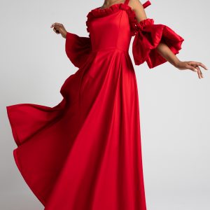 Suknia czerwona maxi